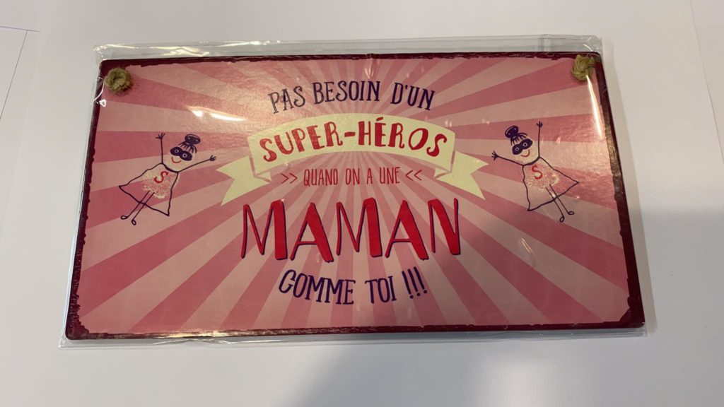  Pancarte carton  maman Le Panier du Coin